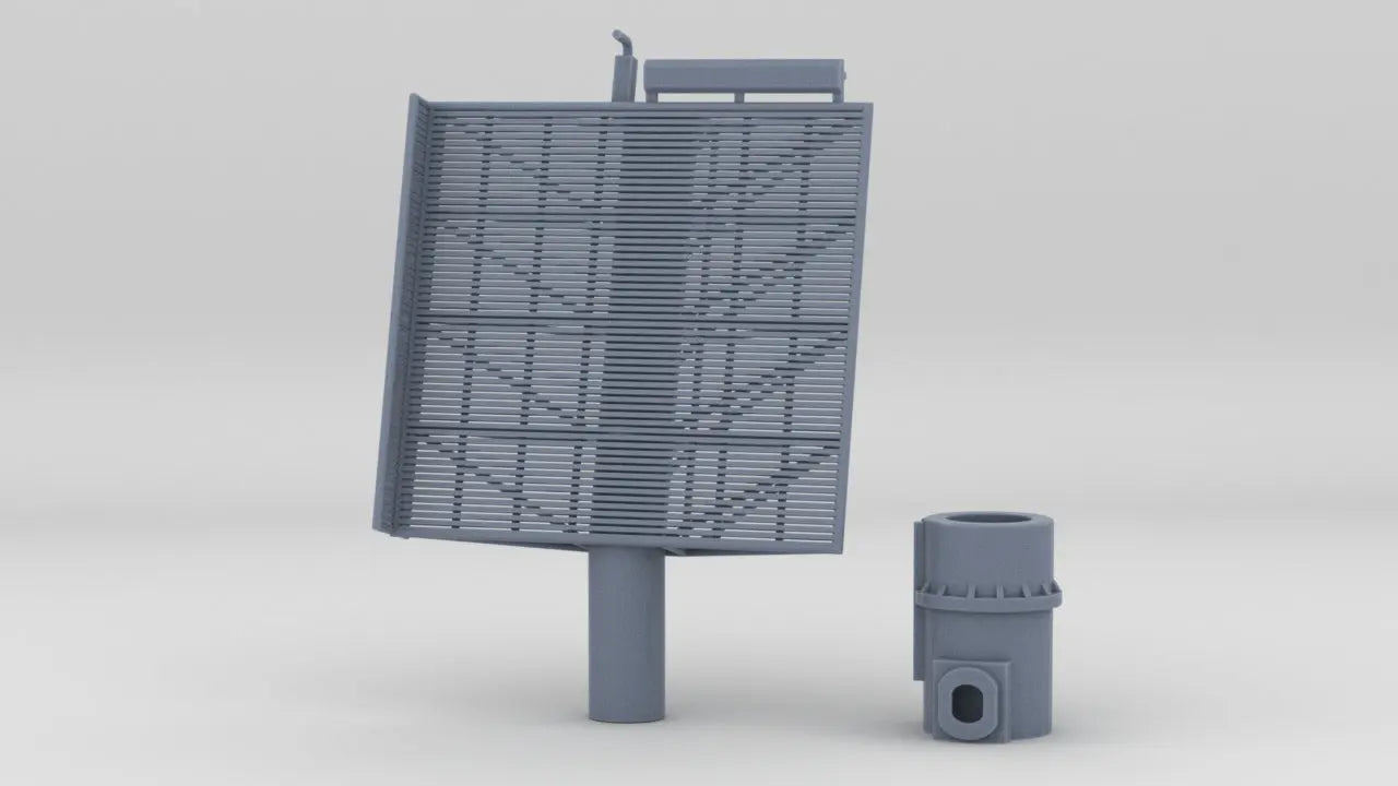 1/100 USN AN/SPS 48 Radar Set Resin3Dinteractive