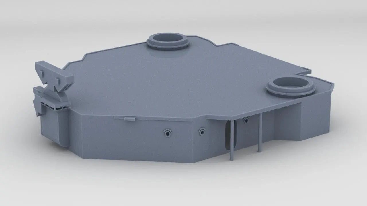 1/100 USS Helena (CL-50) Forward Deck 1 - distefan 3d print