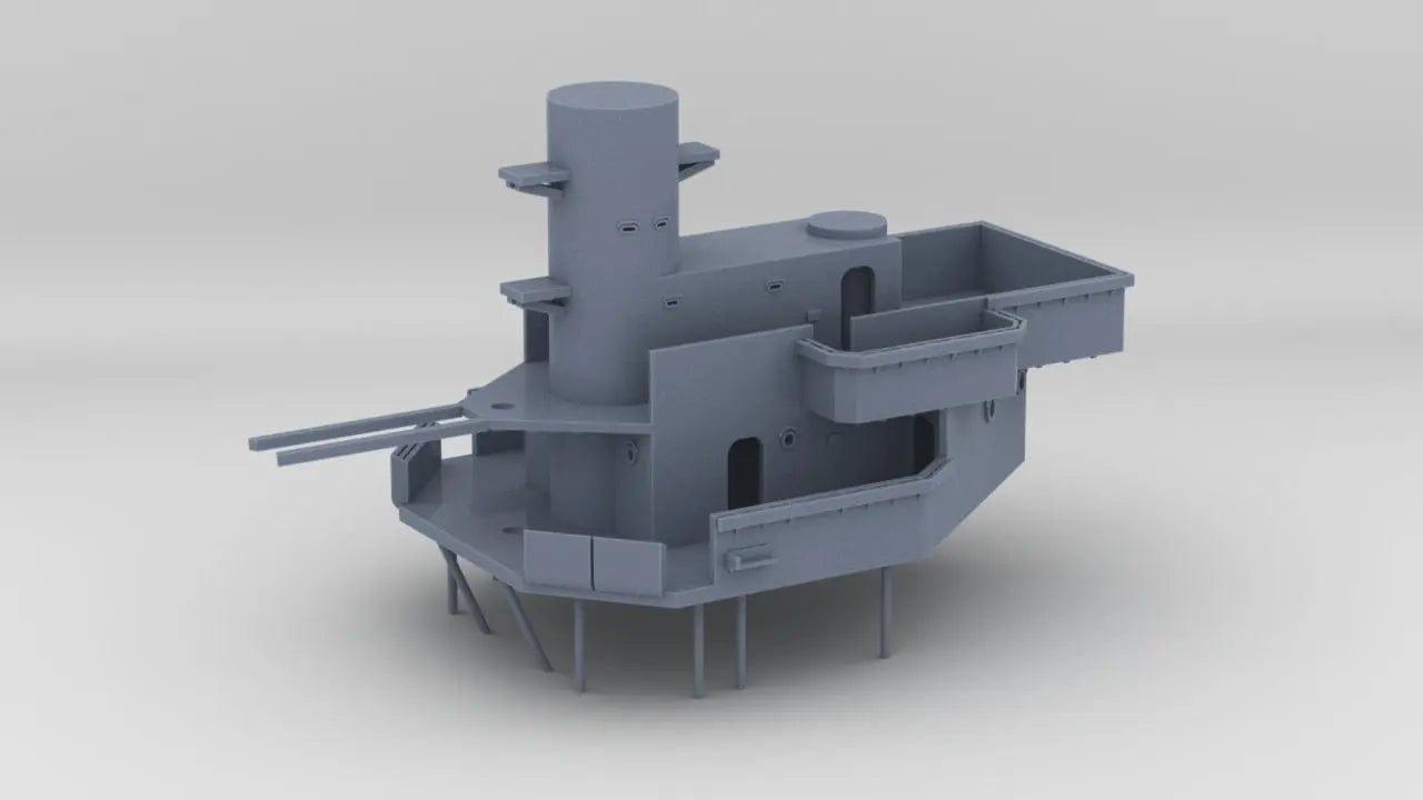 1/100 USS Helena (CL-50) Forward Deck 4 - distefan 3d print