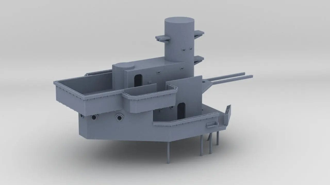 1/100 USS Helena (CL-50) Forward Deck 4 - distefan 3d print