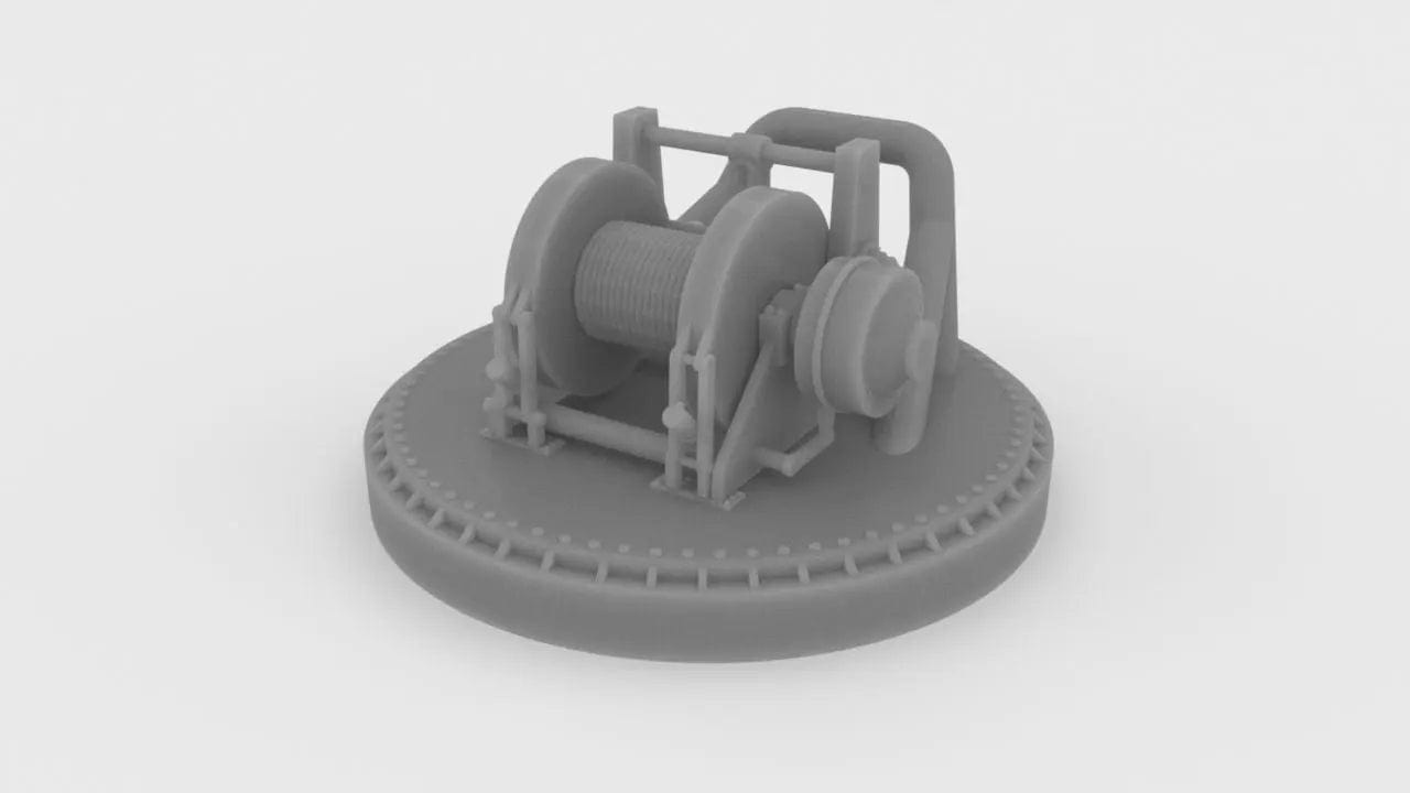 1/100 YTB Tugboat Ape Winch R-Side Set 8pcs - distefan 3d print