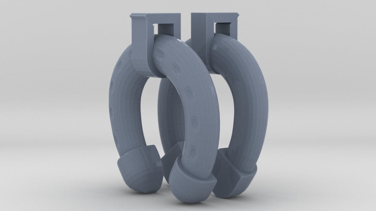 1/11 DKM U-Boot Horse Type Life Preserver w/ Mount Set (2pcs) - distefan 3d print