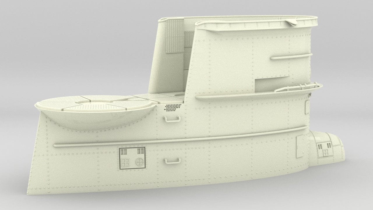 1/11 DKM U-Boot VII/C Conning Tower - distefan 3d print