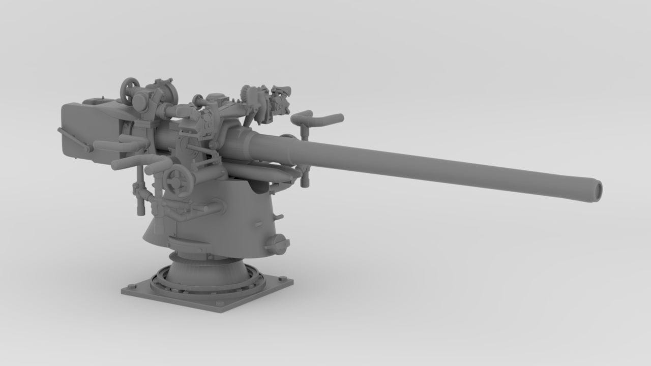 1/11 UBoot 8.8cm SK C/35 Naval Deck Gun - distefan 3d print