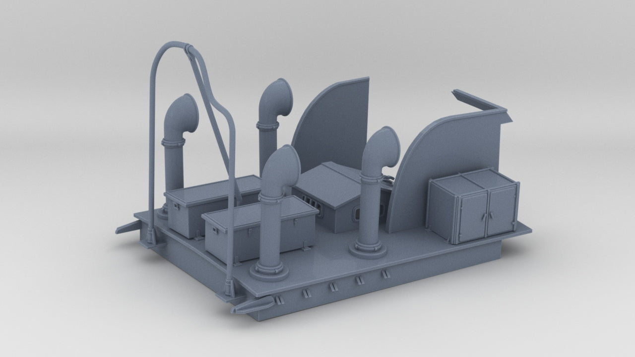 1/12 USN PT Boat 109 Engine Room Hatch Kit - distefan 3d print