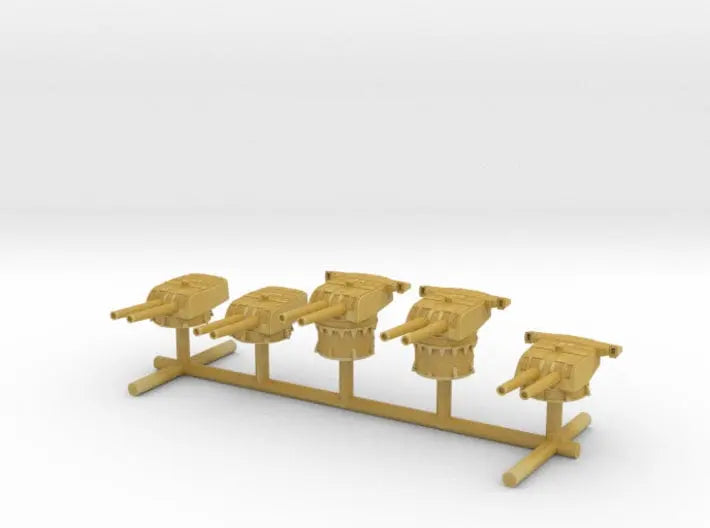 1/1200 IJN Type 50 year 3 turrets (8in) 1944 Set - distefan 3d print