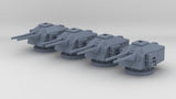 1/1200 DKM 15cm TK C-36 1936A Mob Twin Turret Set (4pcs)