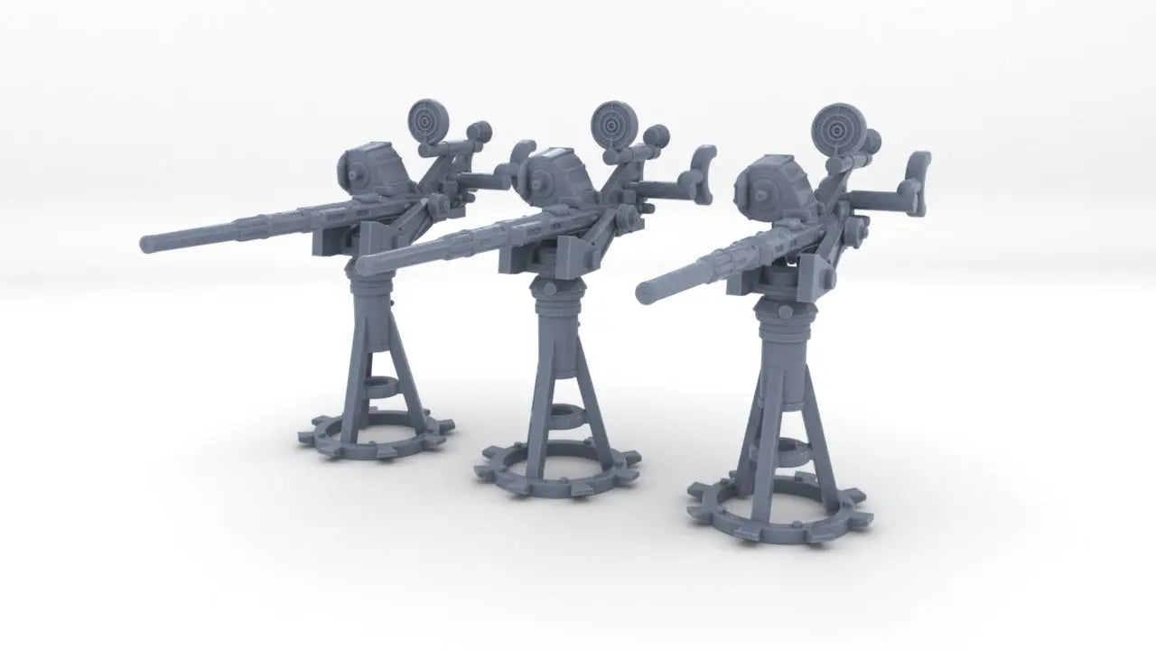 1/125 USN 20mm Oerlikon Mk10 w/o Shield Set (3pcs) Resin3Dinteractive