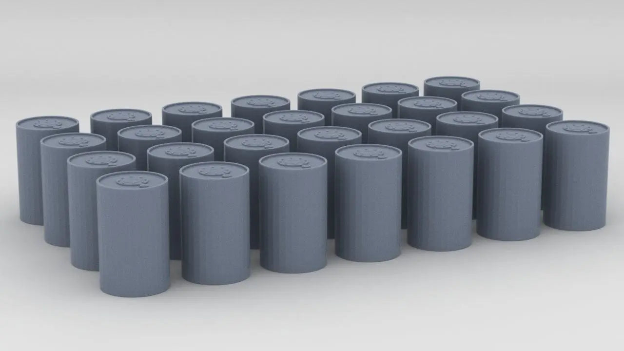 1/125 USN 300lb Depth Charges Mk6 Set (28pcs) Resin3Dinteractive