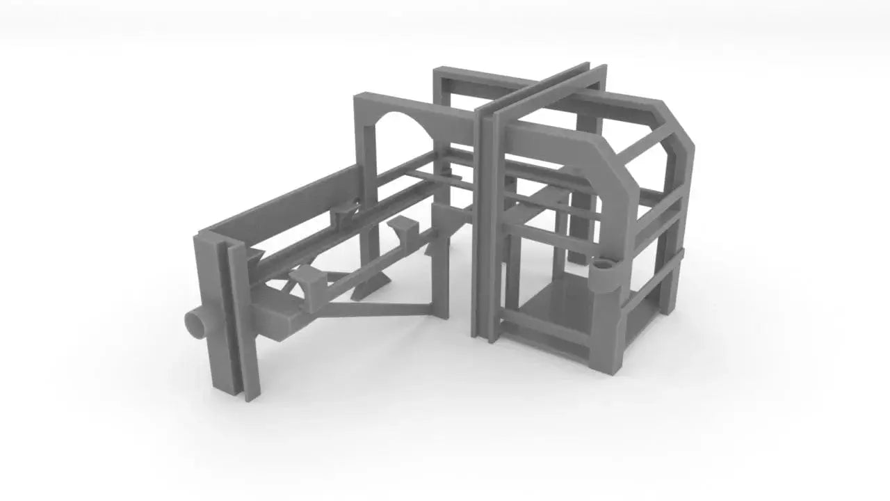 1/125 USN Depth Charge Loader Rack Starboard Resin3Dinteractive