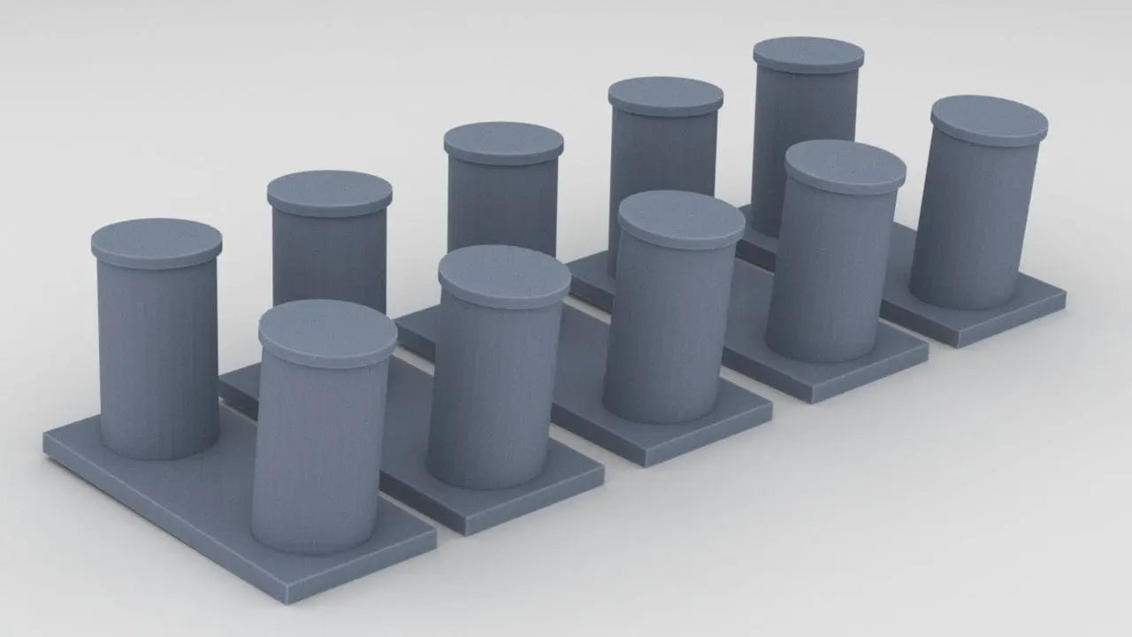 1/125 USN Destroyer Bollard Port Set (5pcs) - distefan 3d print
