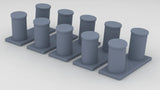 1/125 USN Destroyer Bollard Starboard Set (5pcs)