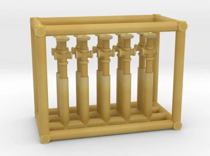 1/125 USN fire plug set 10pcs 3d printed