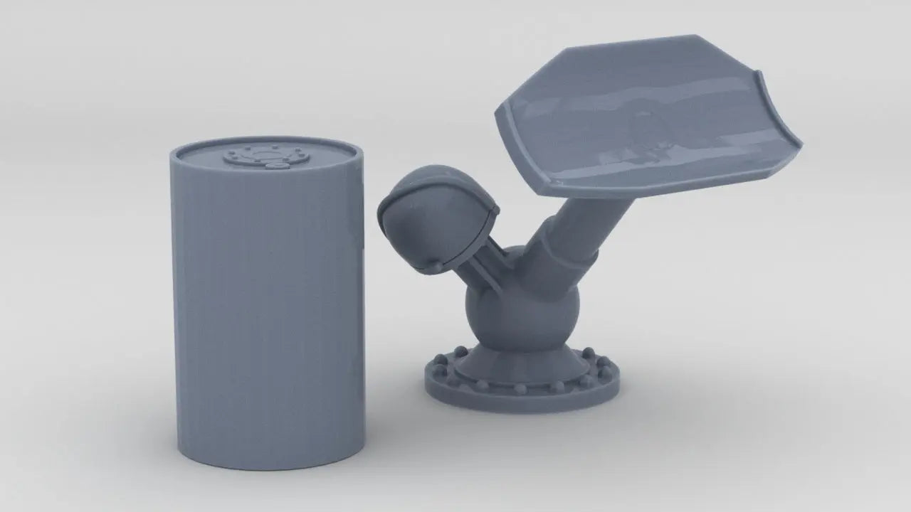 1/125 USN K-Gun 300lb Depth Charge Mk9 Set Resin3Dinteractive