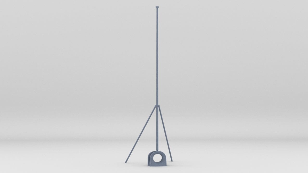 1/125 USS Fletcher Bow Jack Staff - distefan 3d print