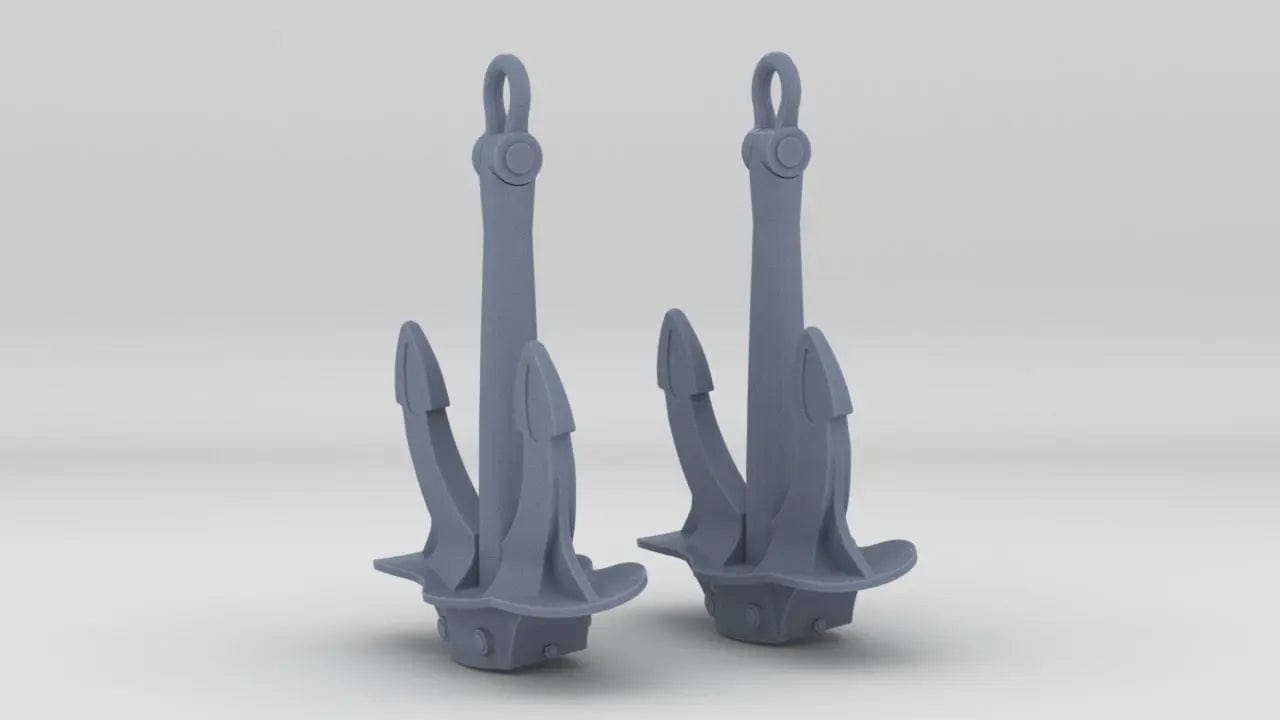 1/125 DKM Bow Anchor Set (2pcs) - distefan 3d print