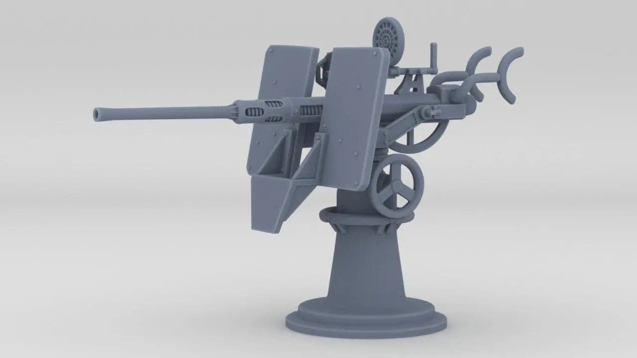 1/125 USN 20mm Oerlikon Mk4 w/ Air Power Shield - distefan 3d print