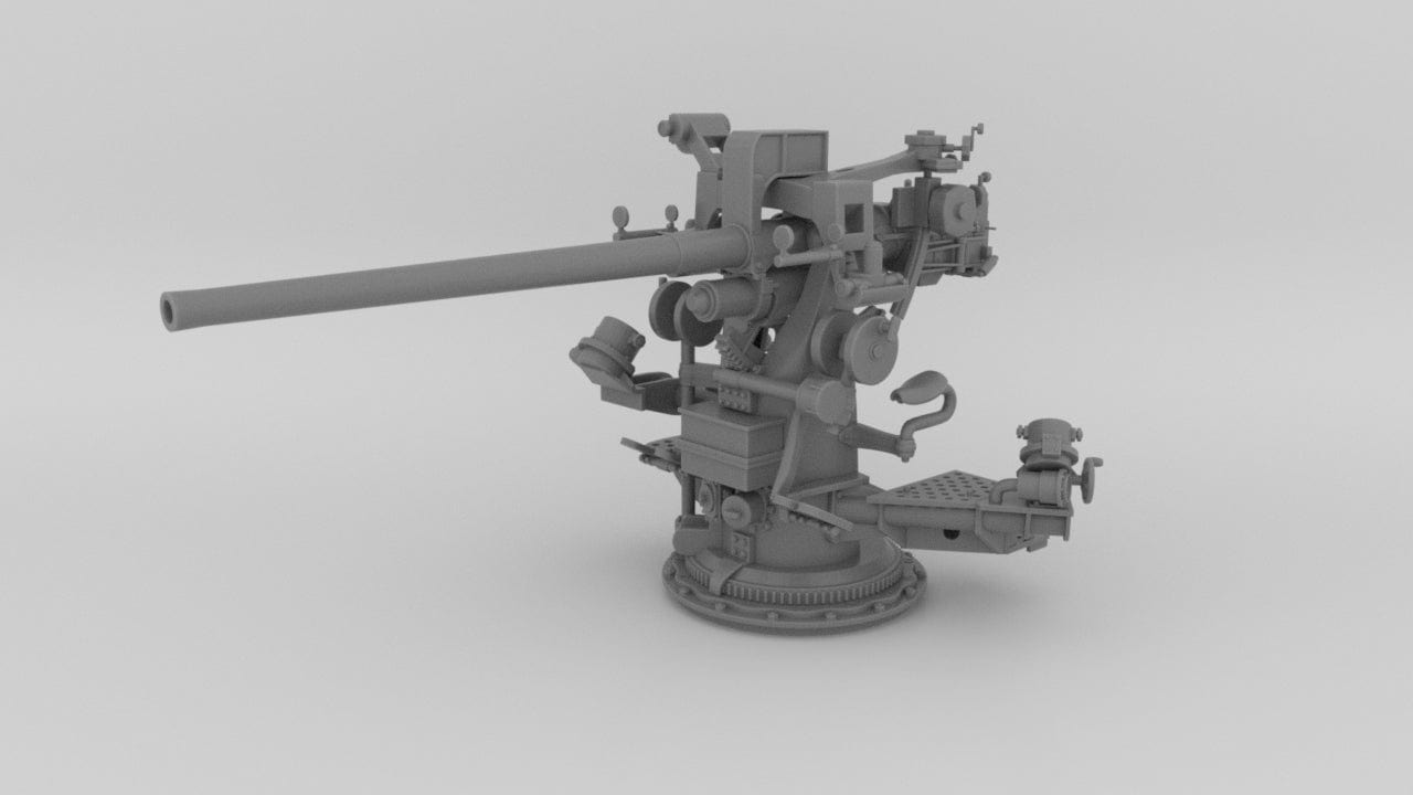 1/125 USN 3-inch 50 Cal. Deck Gun (Mk22) - distefan 3d print