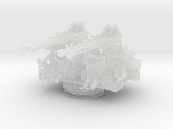 1/125 USN 40mm quad Bofors mount - distefan 3d print
