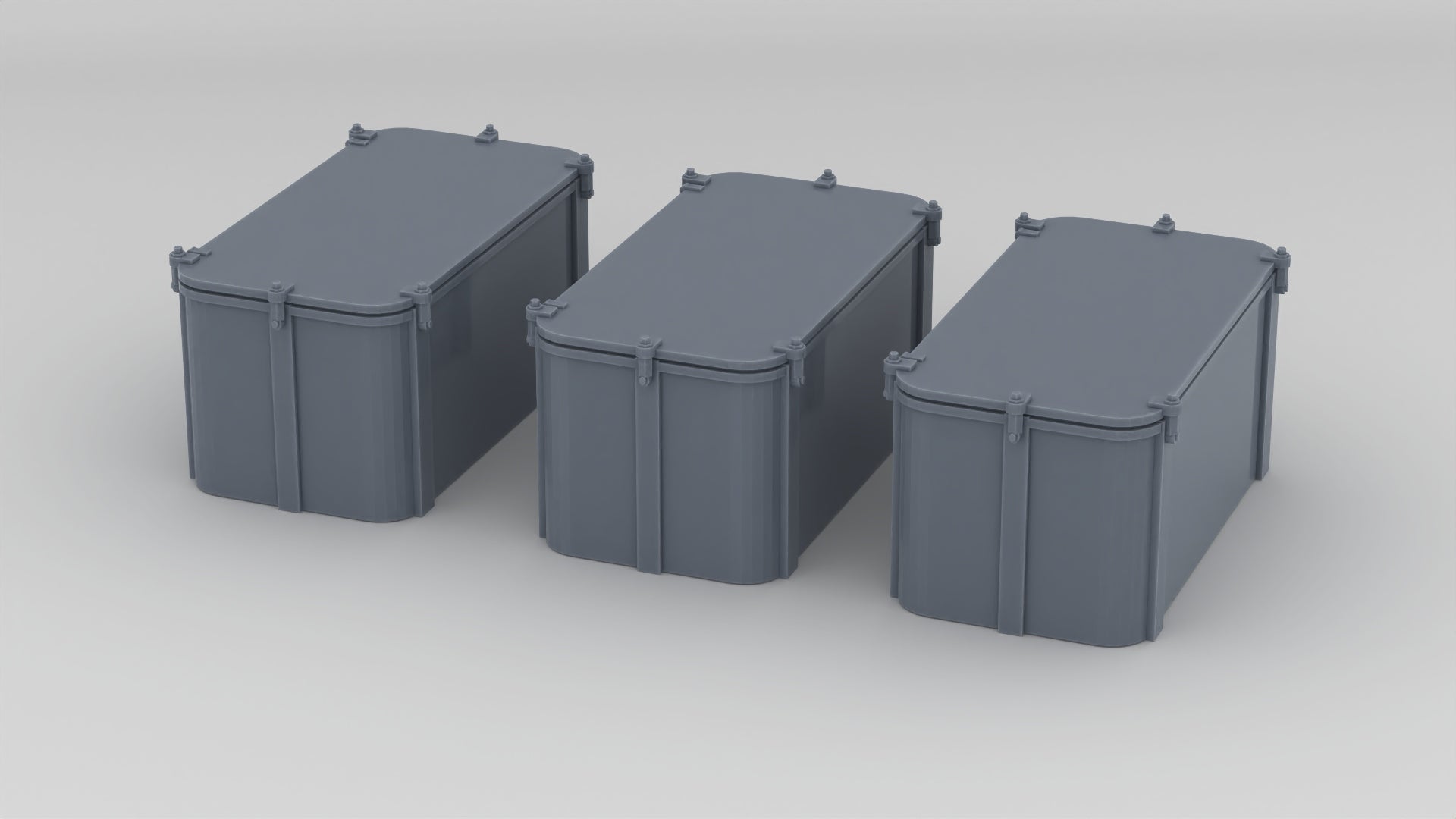 1/96 USN 40mm Storage Lockers Set (3pcs) Resin3Dinteractive