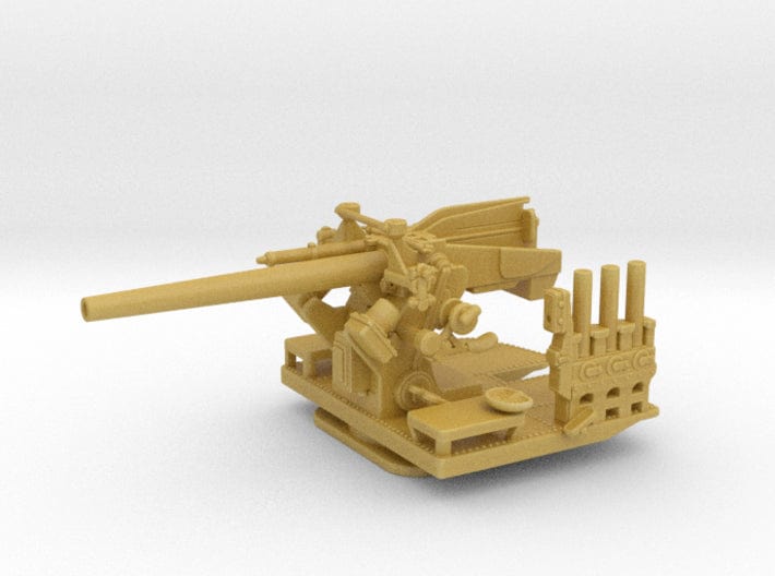 1/125 USN 5"/25 (12.7 cm) deck AA mount - distefan 3d print