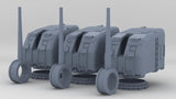 1/125 USN 5"/38 Cal. Gun Mounts Light Set (3pcs)