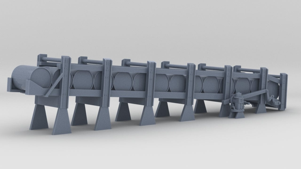 1/125 USN DC Release Track Mk6 Mod 0 Port (Loaded) - distefan 3d print