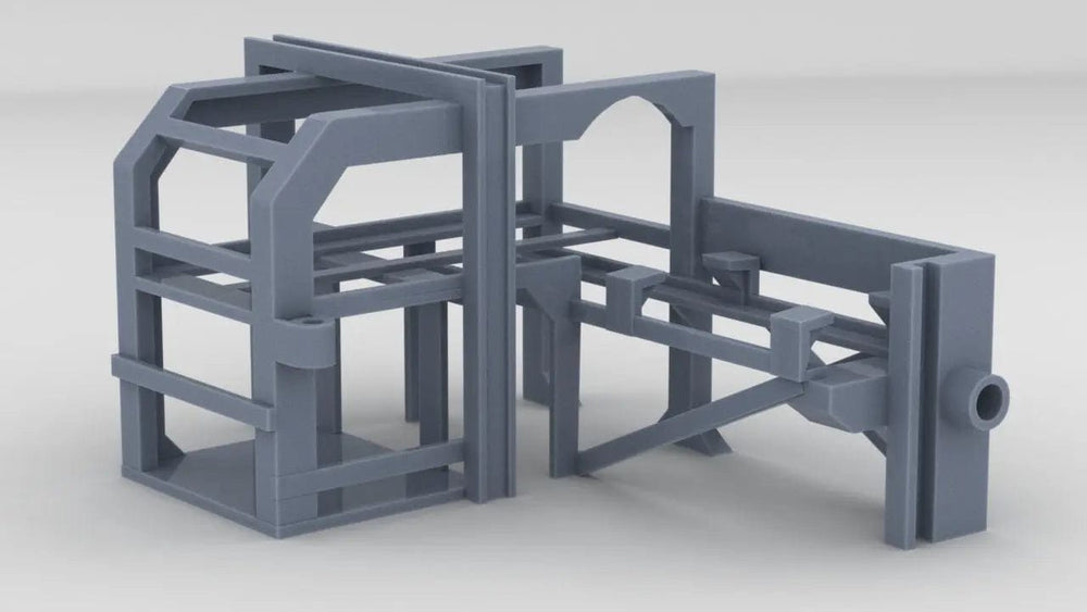 Hms Depth Charge Rack 1/125 USN Depth Charge Loader Rack Port - distefan 3d print