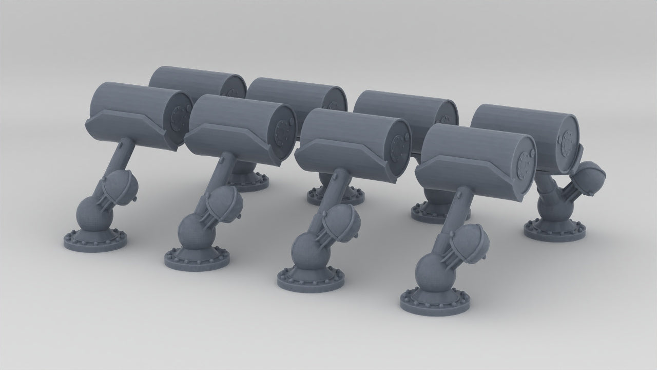 1/125 USN K-Gun Loaded DC Mk6 Set (8pcs) Resin3Dinteractive