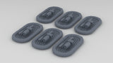 1/125 USN Life Raft Oval 25 Man w/. Aid Kit (6pcs)