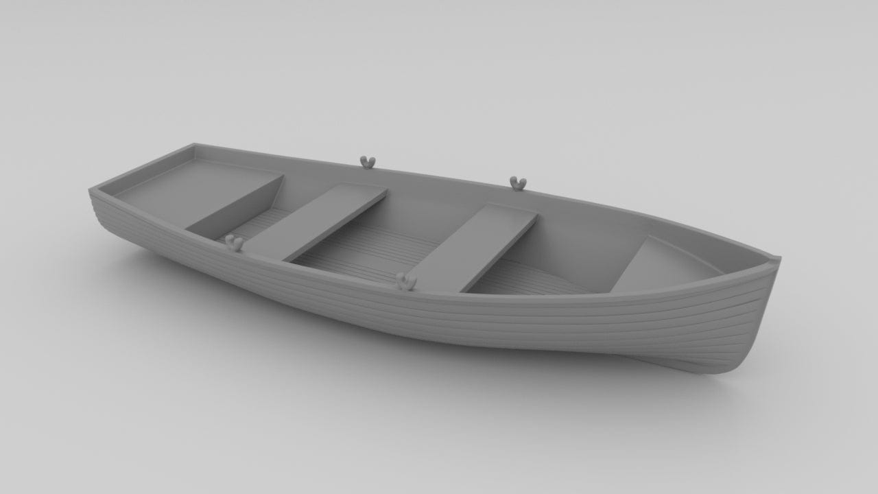 1/125 USN Wherry Life Raft Boat - distefan 3d print