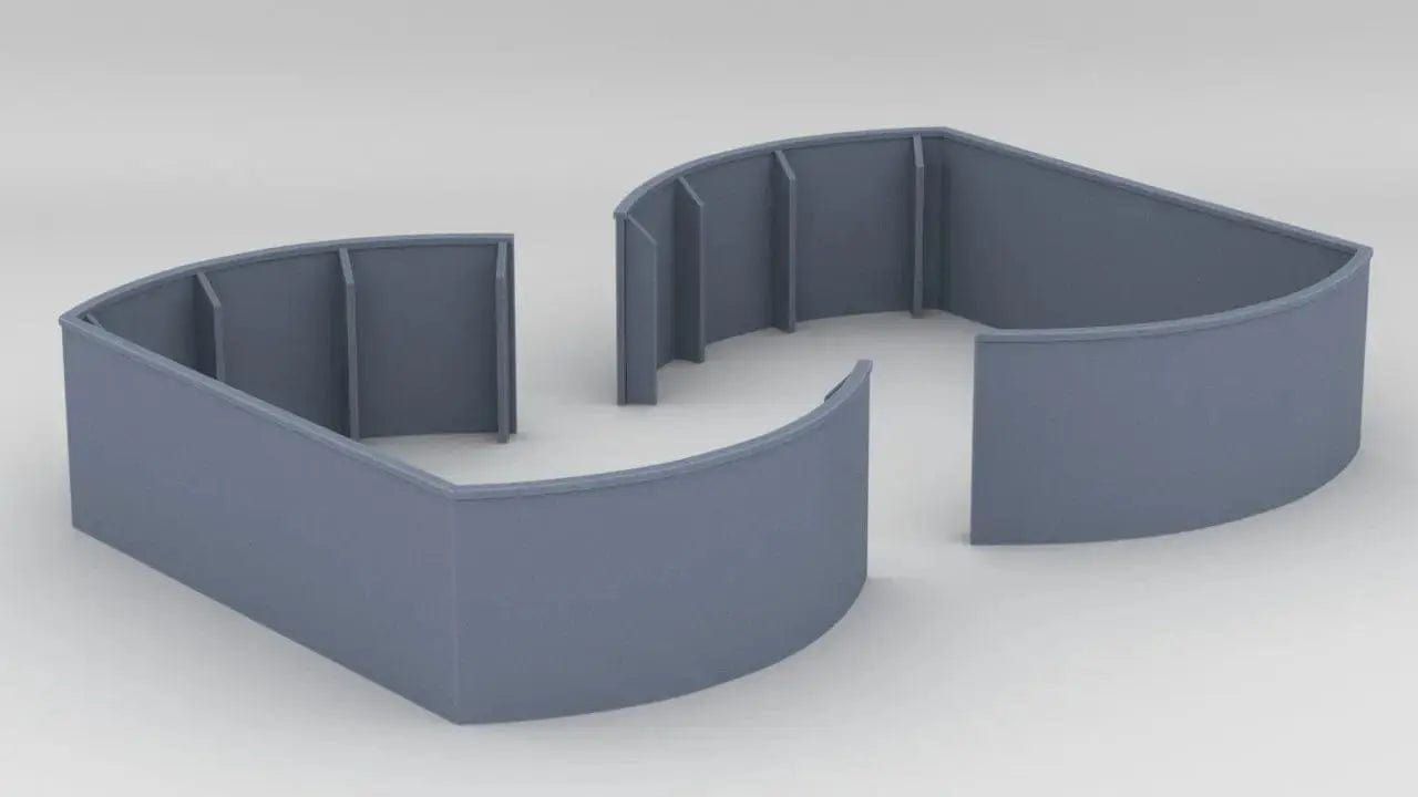 1/125 USS Fletcher 40mm Twin Amidships Tub Set (2pcs) - distefan 3d print