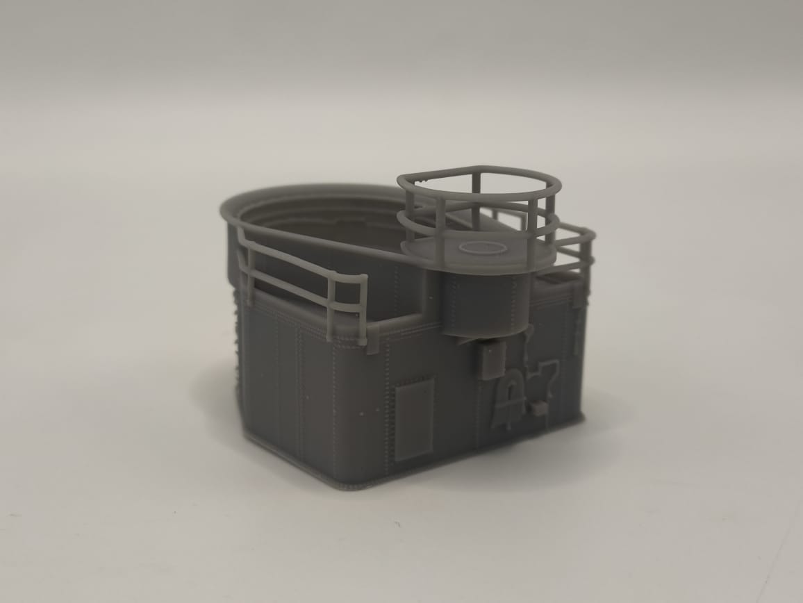 1/125 USS Fletcher Aft 40mm Tub Platform - distefan 3d print