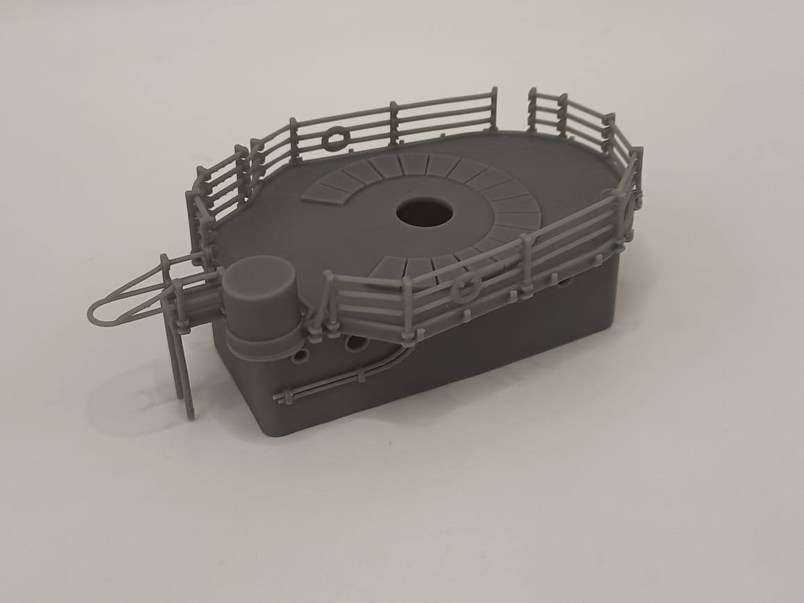 1/125 USS Ward Aft Deck House - distefan 3d print