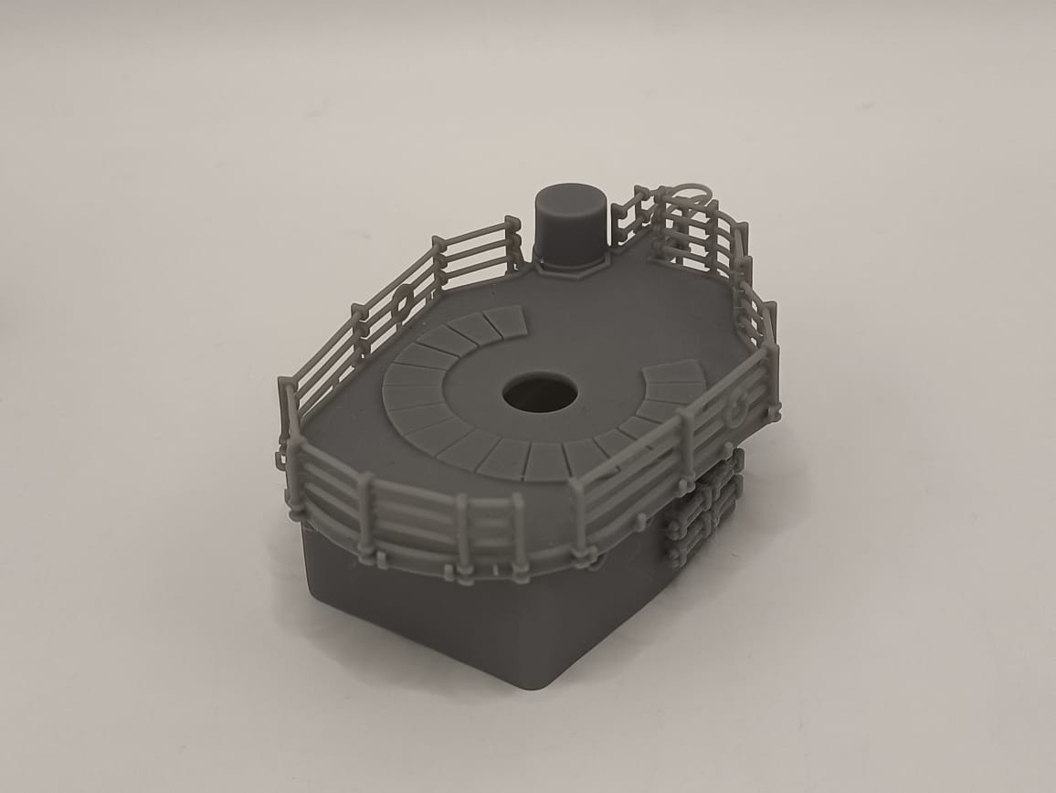 1/125 USS Ward Aft Deck House - distefan 3d print