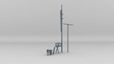 1/125 USS Ward Forward Mast Kit