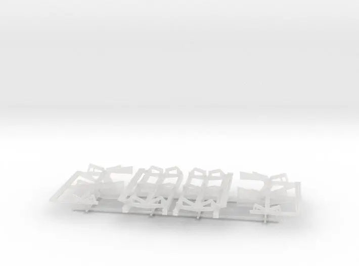 1/128 Bismarck Aft Double Hangar Boad Cradles Set 3d printed