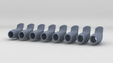 1/128 DKM Bismarck Blast Bags for 38cm Turrets Set (8pcs)