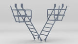 1/96 DKM Bismarck Upper Mast Deck Stairs Set (2pcs)