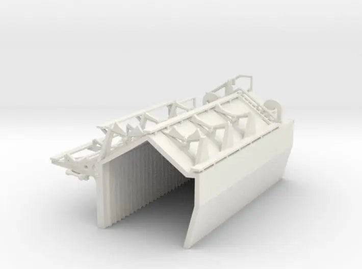 1/128 DKM Bismarck hangar starboard - distefan 3d print