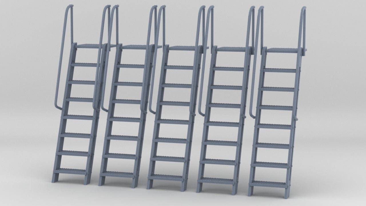 1/128 DKM Destroyer Gangway (Ladder) v1 Set (6pcs) - distefan 3d print