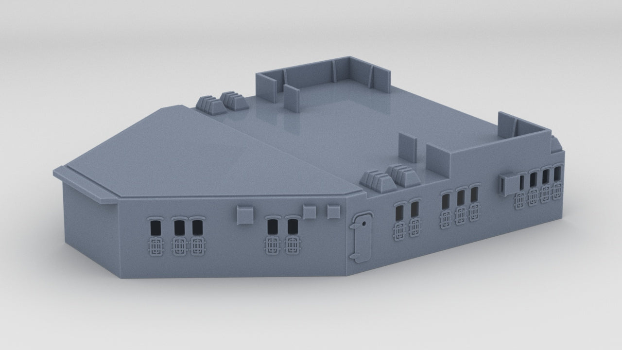 1/128 DKM Scharnhorst Aft Structure Deck 1 - distefan 3d print