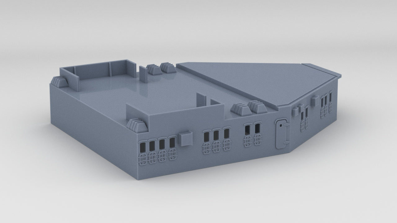 1/128 DKM Scharnhorst Aft Structure Deck 1 - distefan 3d print