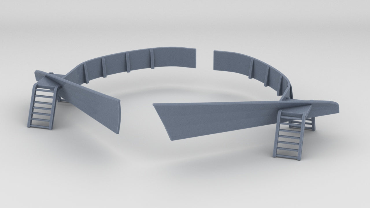 1/128 DKM Scharnhorst Forward Breakwater Set - distefan 3d print