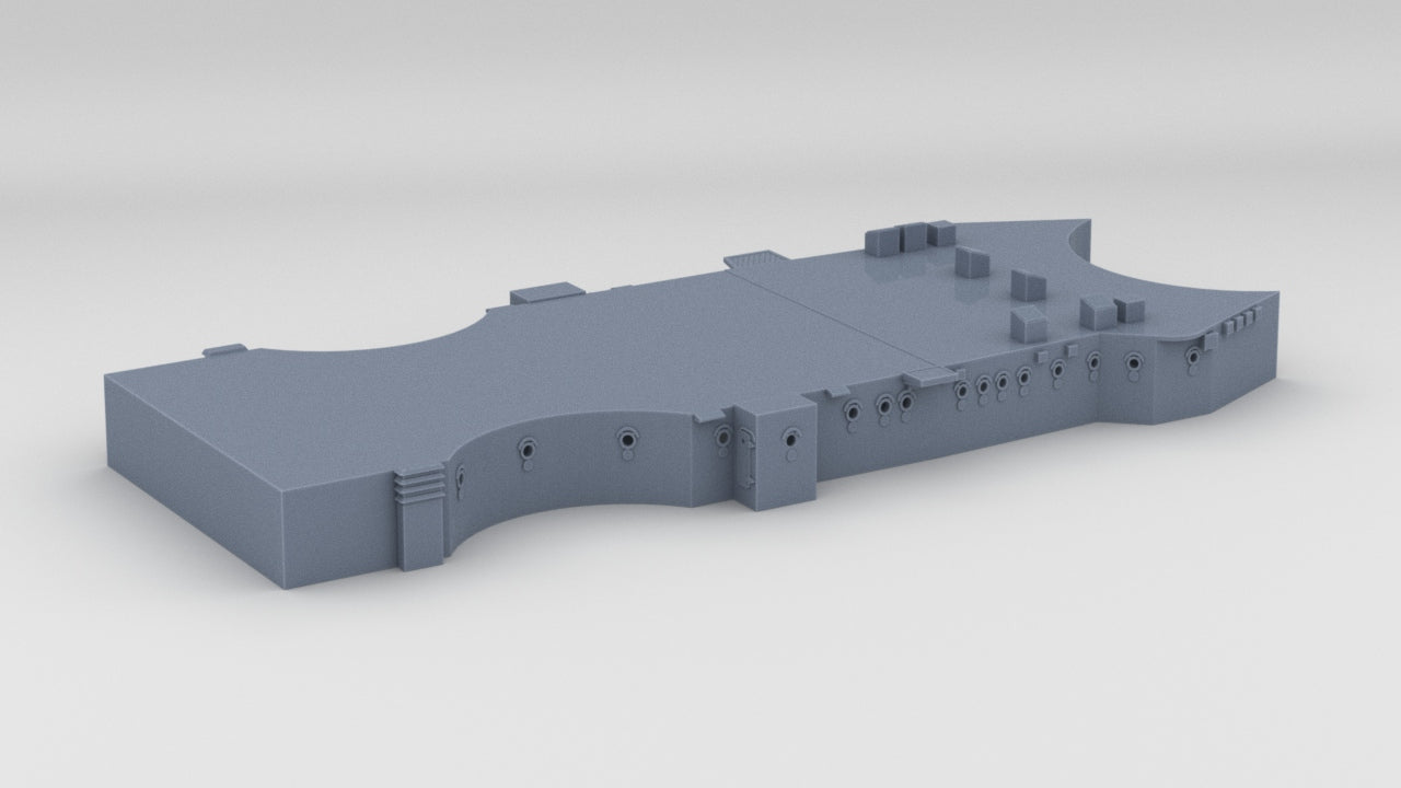 1/128 DKM Scharnhorst Forward Deck 1 - distefan 3d print