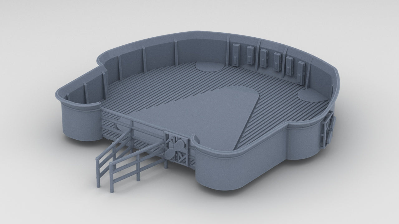 1/128 DKM Scharnhorst Forward Deck 7 - distefan 3d print