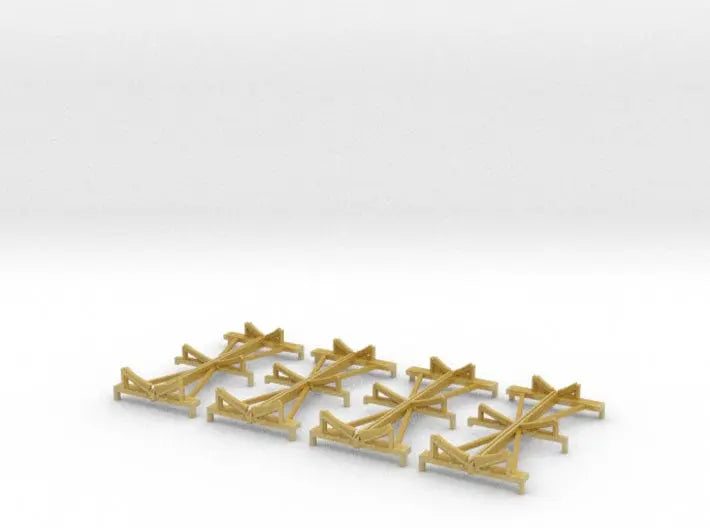 1/128 DKM Scharnhorst funnel assembly/boat racks - distefan 3d print