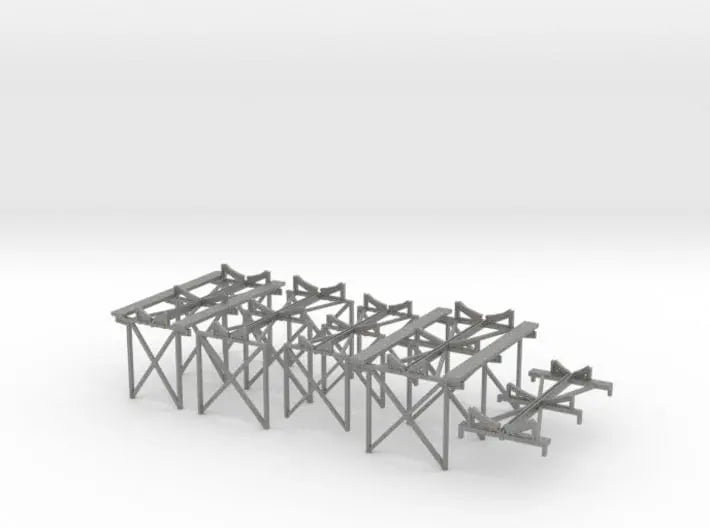 1/128 DKM Scharnhorst funnel assembly/boat racks set