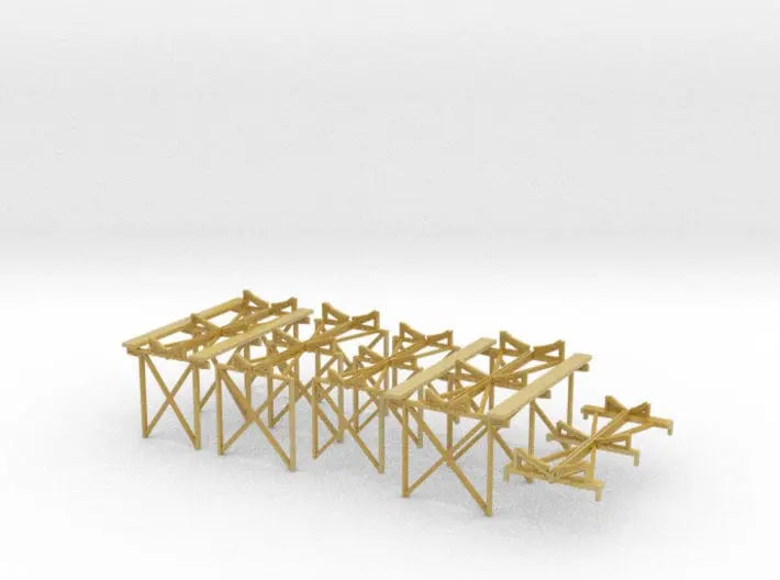 1/128 DKM Scharnhorst funnel assembly/boat racks set