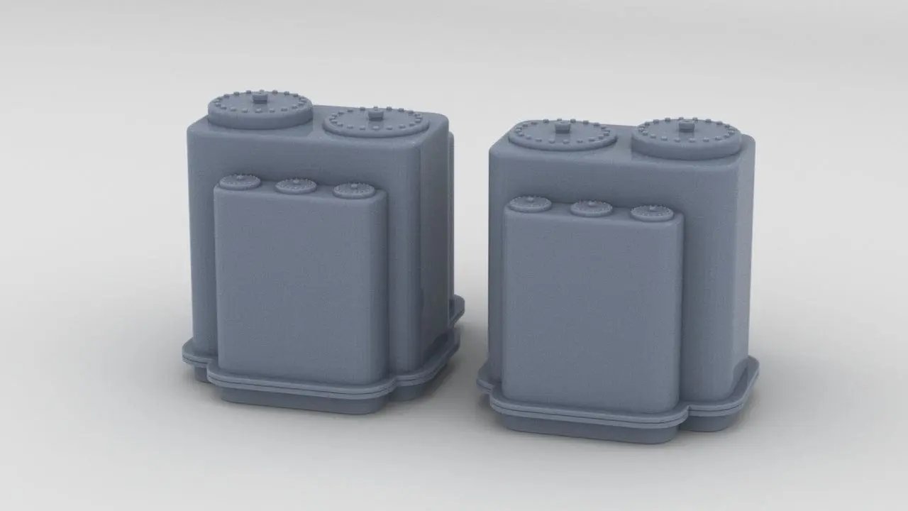 1/128 DKM Stern Deck Hatch v9 Set (2pcs) - distefan 3d print